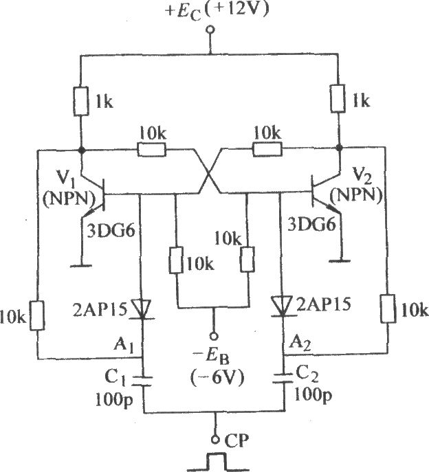 雙穩(wěn)態(tài)計(jì)數(shù)控制觸發(fā)電路