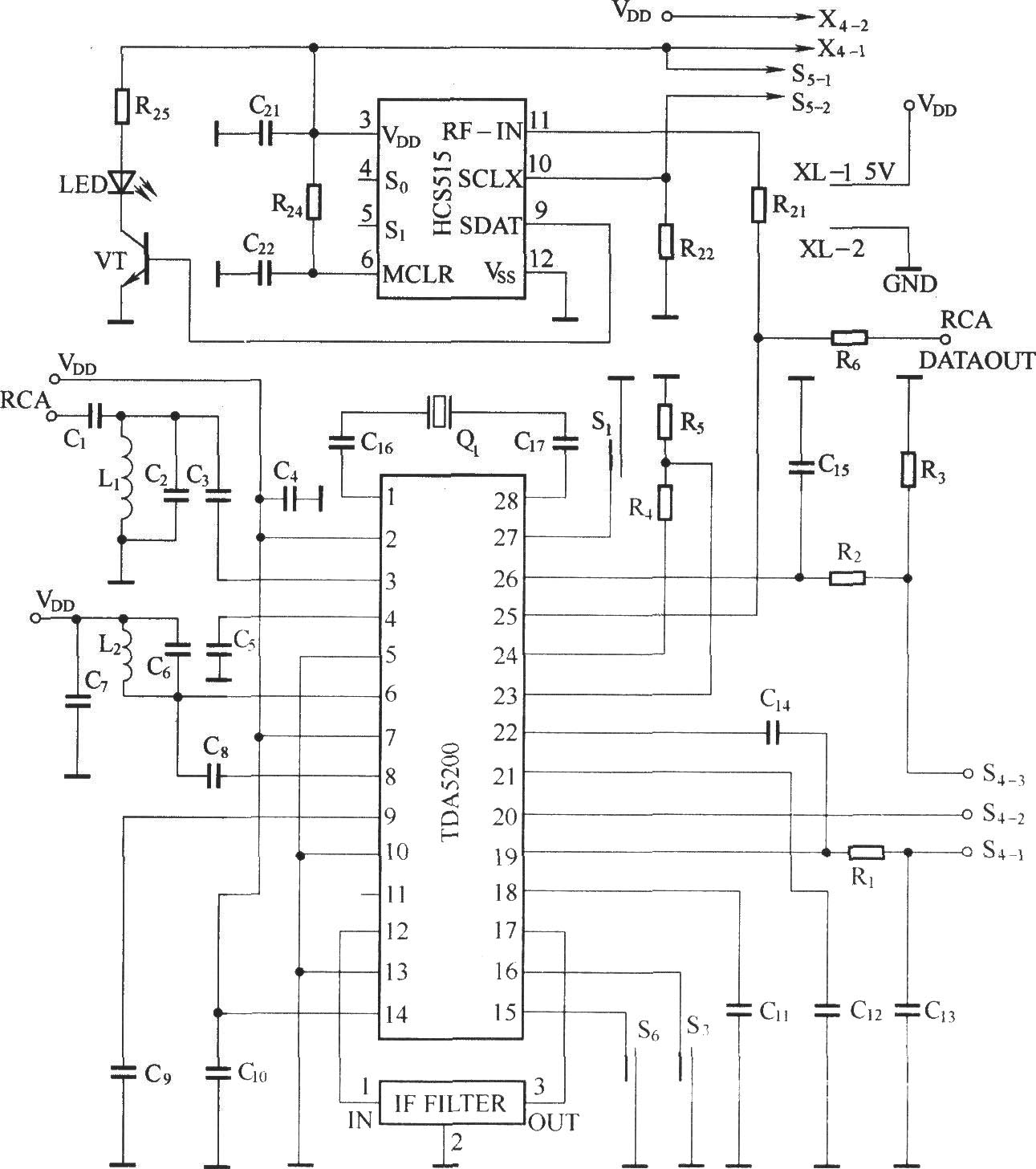 外差式遙控接收電路(TDA5200)