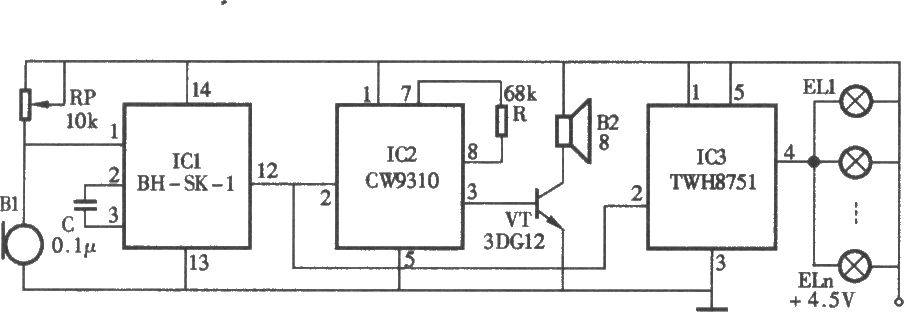 声控报时器电路