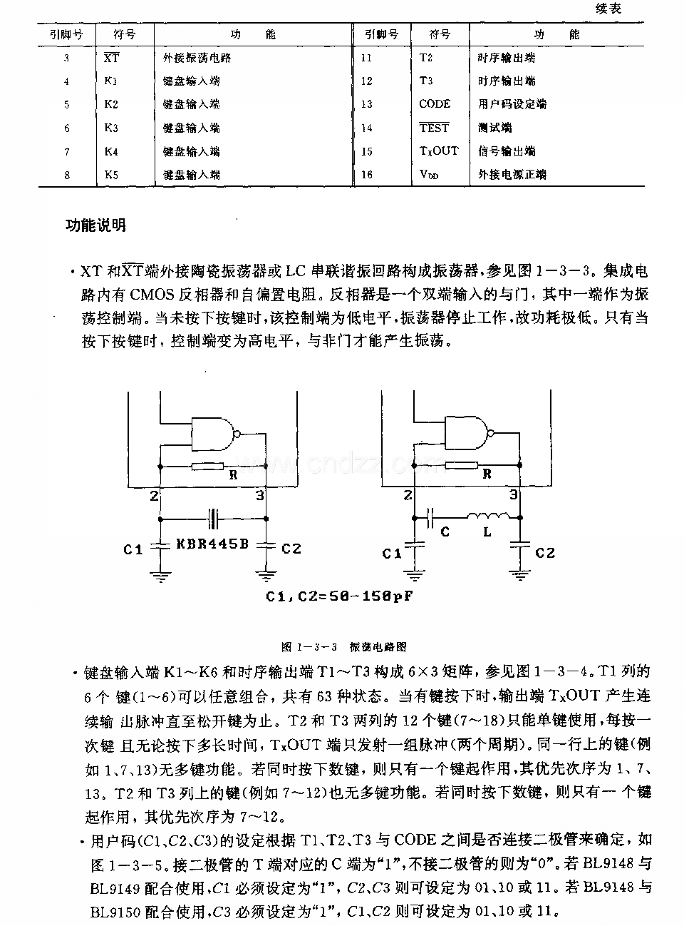 BIJ9148(通用)紅外線遙控發(fā)射電路