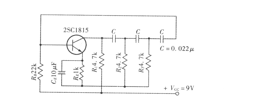 移相式振荡电路实例