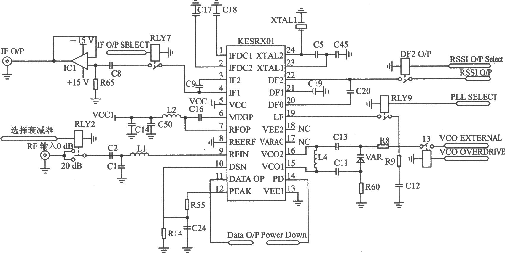 KESRX01 ASK 460～290 MHz超外差接收器