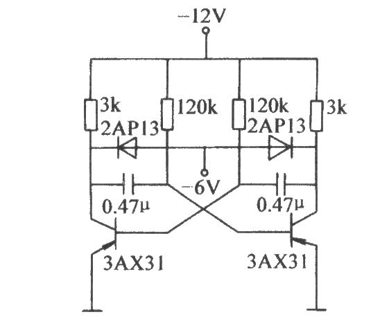 具有幅度穩(wěn)定的無(wú)穩(wěn)態(tài)電路