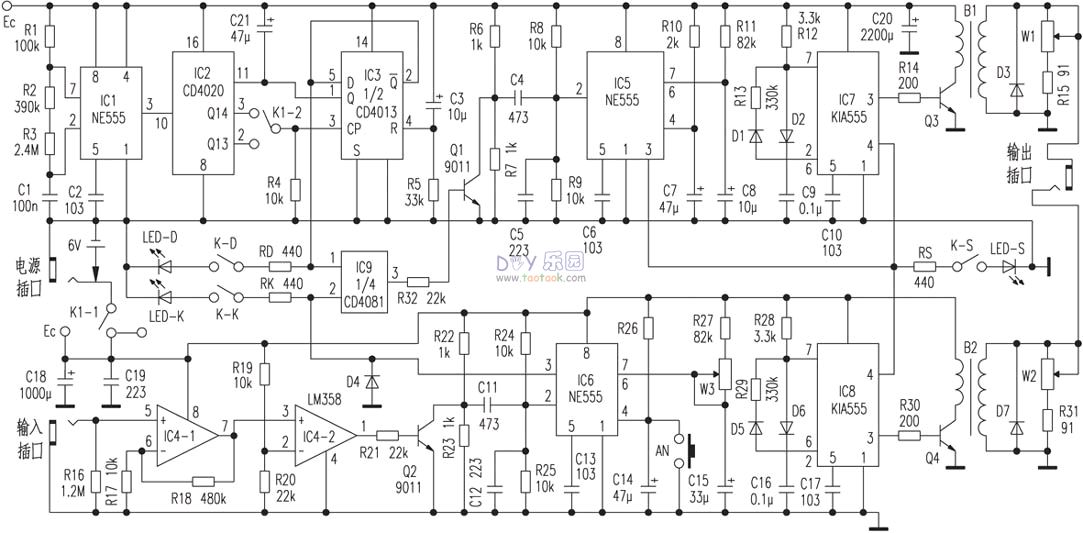 一款阻肺康復器電路剖析