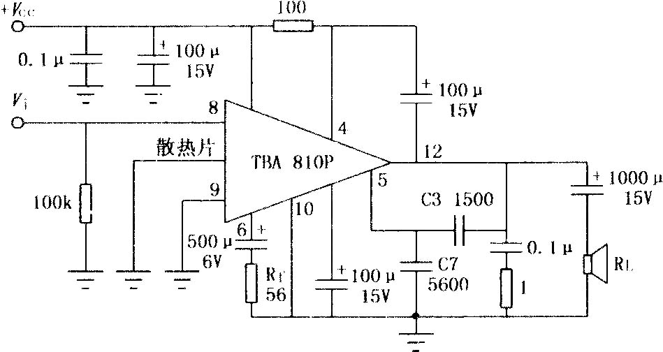 TBA810P／810AP 7W音頻功率放大電路