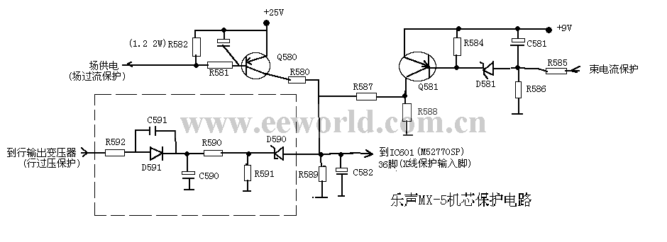 樂聲MX-5機芯保護電路