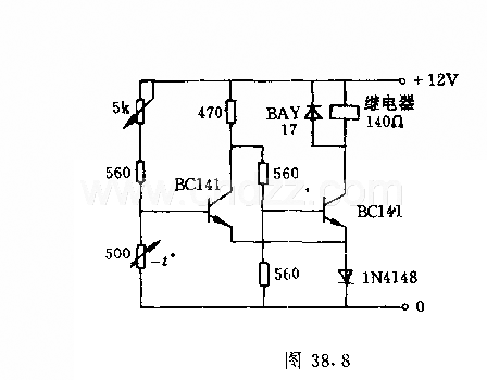 采用施密特觸發(fā)器的雙位溫度調(diào)節(jié)器電路