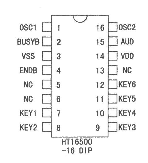 HT16500语音集成芯片