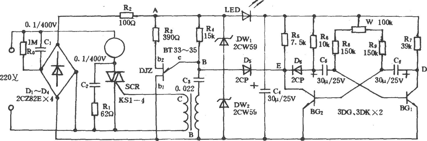 電風(fēng)扇模擬陣風(fēng)電路附加器(二)