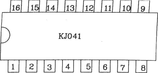 六路雙脈沖形成器KJ041外電路連接圖