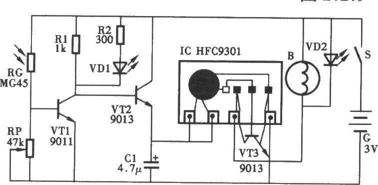 燈光照度提醒器電路