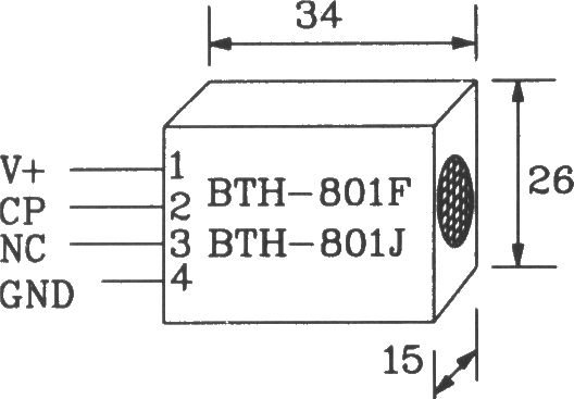 由BTH-801F/801J紅外遙控發(fā)射、接收模塊構(gòu)成的發(fā)射、接收電路