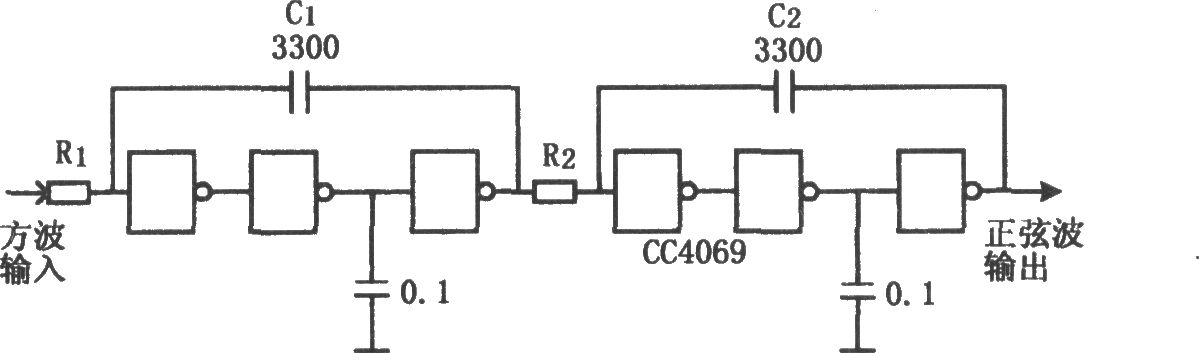 CC4069构成的低成本积分器