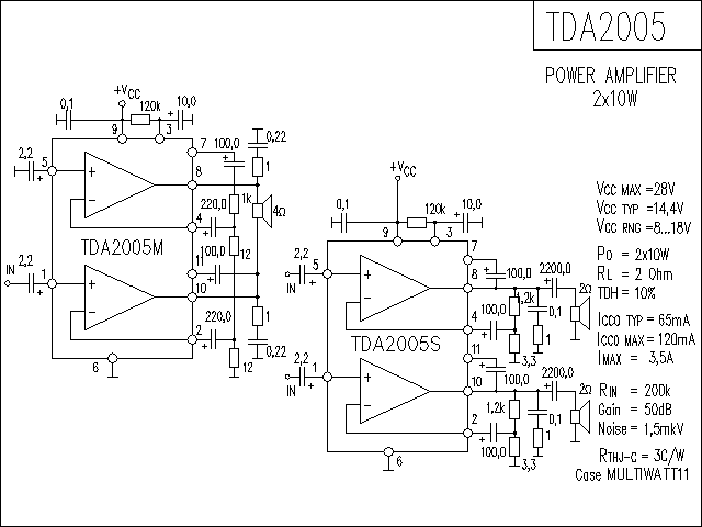 TDA2005功放電路