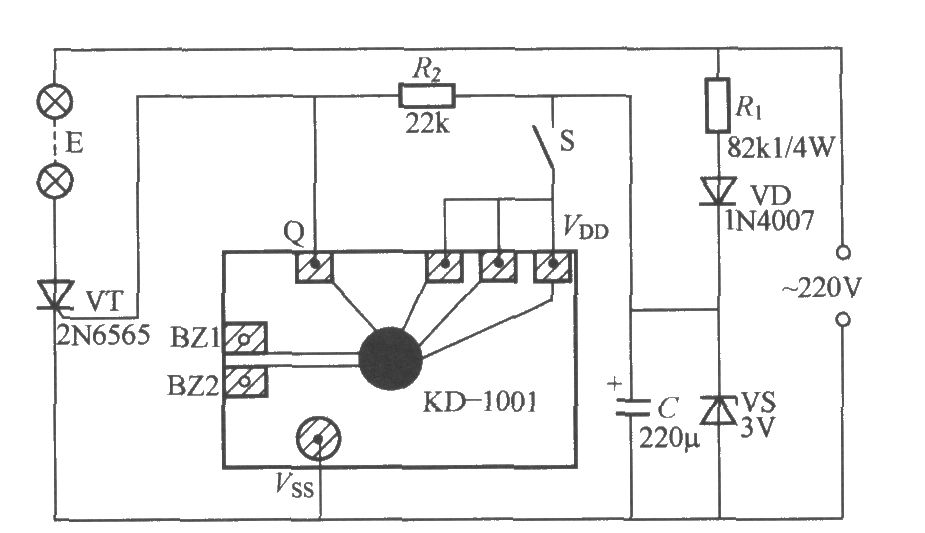 單路閃爍燈串電路(4)