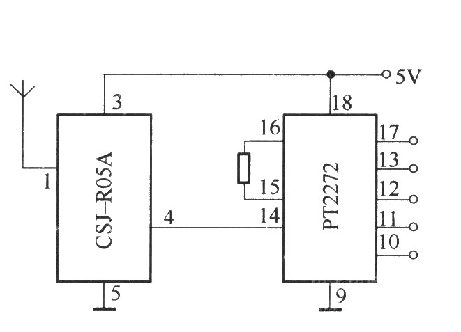 CSJ-R05A組成的接收電路