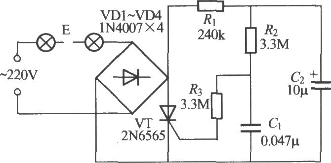 單路閃爍燈串電路(1)