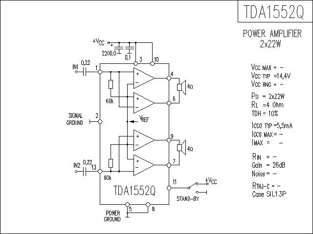 TDA1552Q功放電路