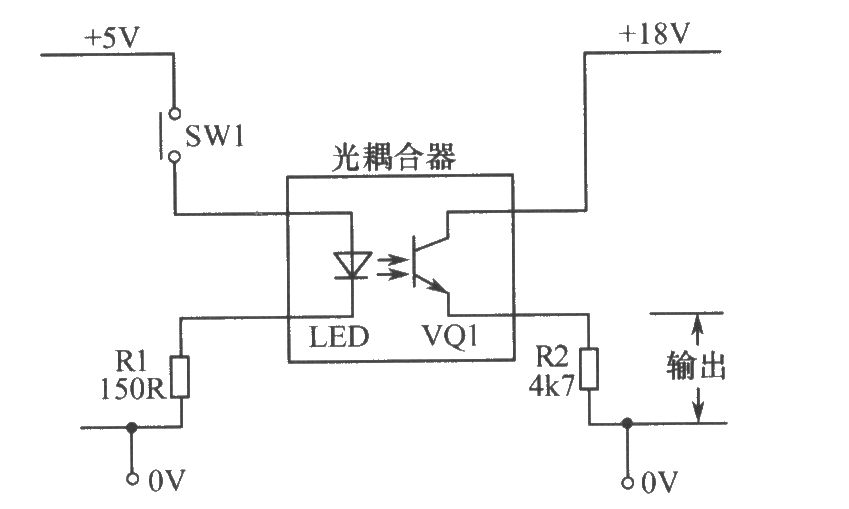 基本的光电耦合器电路