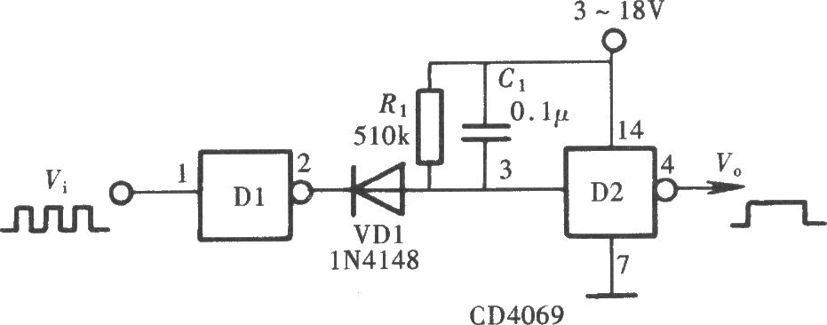 用門電路組成的脈沖解調(diào)器