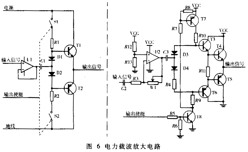 電力載波放大電路