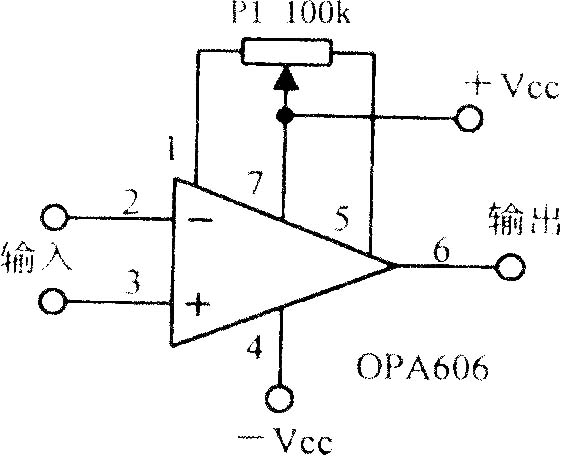 寬帶Difet運算放大電路OPA606