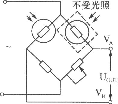 光敏电阻组成桥式光电检测器