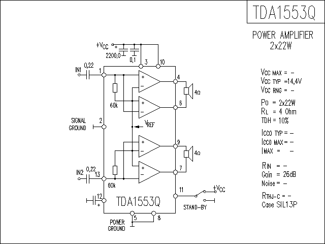 TDA1553Q功放电路