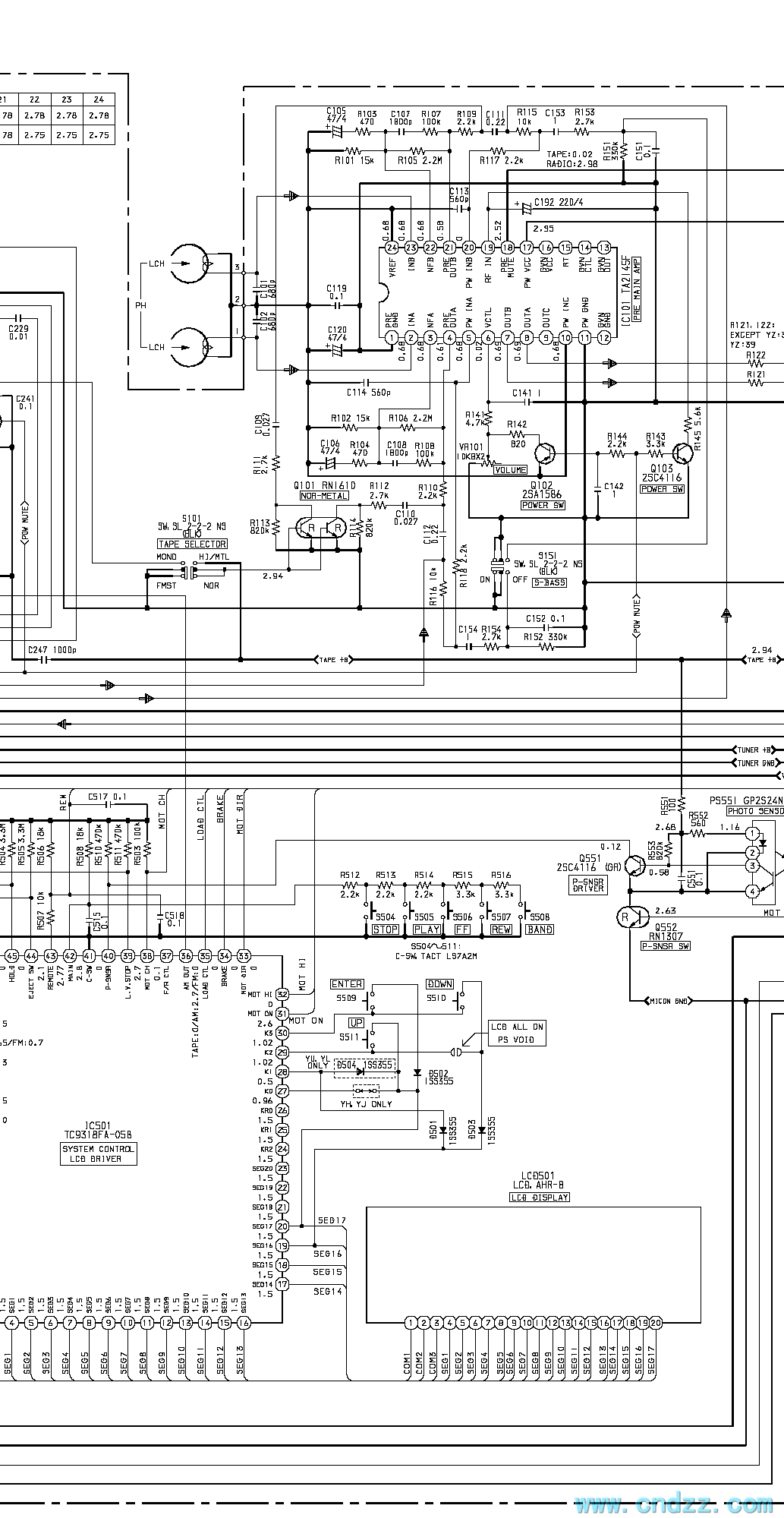 三星CE959微波炉电路