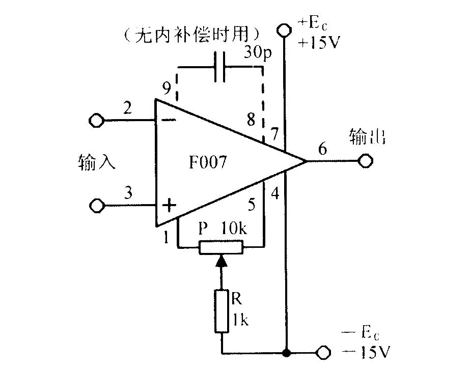 集成運放F007基本應用電路