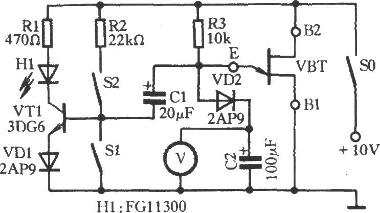 單結(jié)晶體管工作性能速測電路