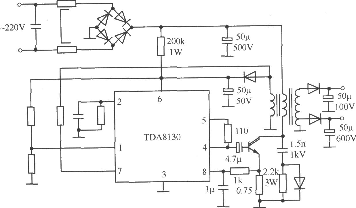 TDA8130典型应用电路