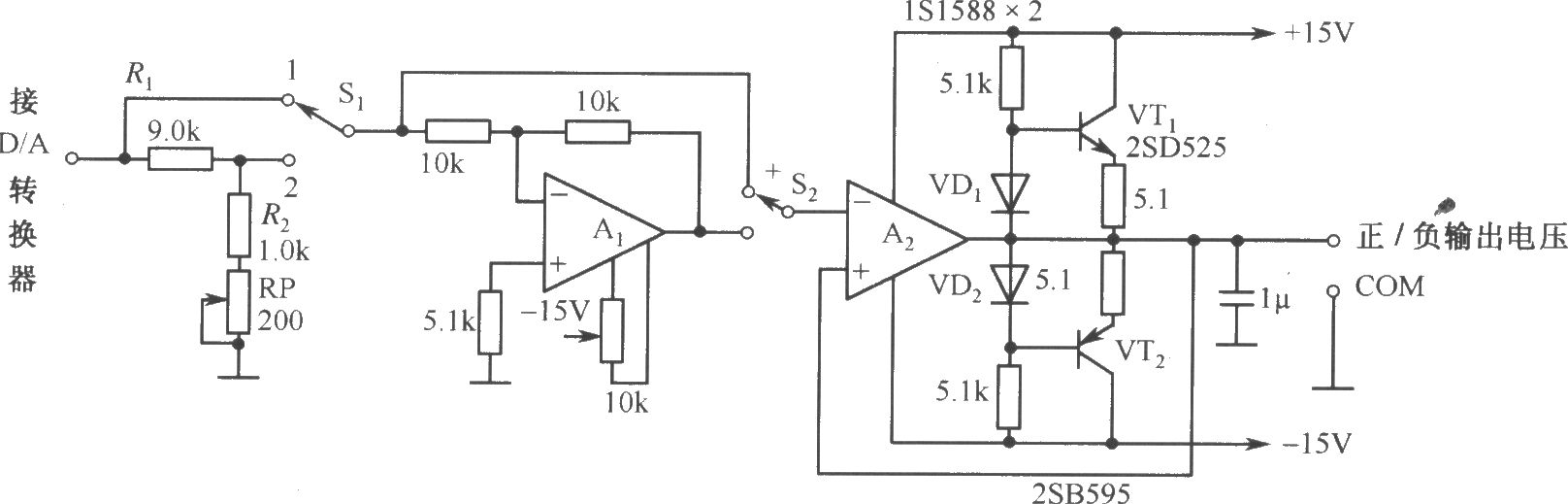 DAC-80-CCD-V構成的自動可逆控制的電源電路