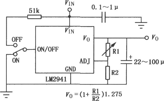 LM／LT多功能开关集成稳压器的典型应用电路