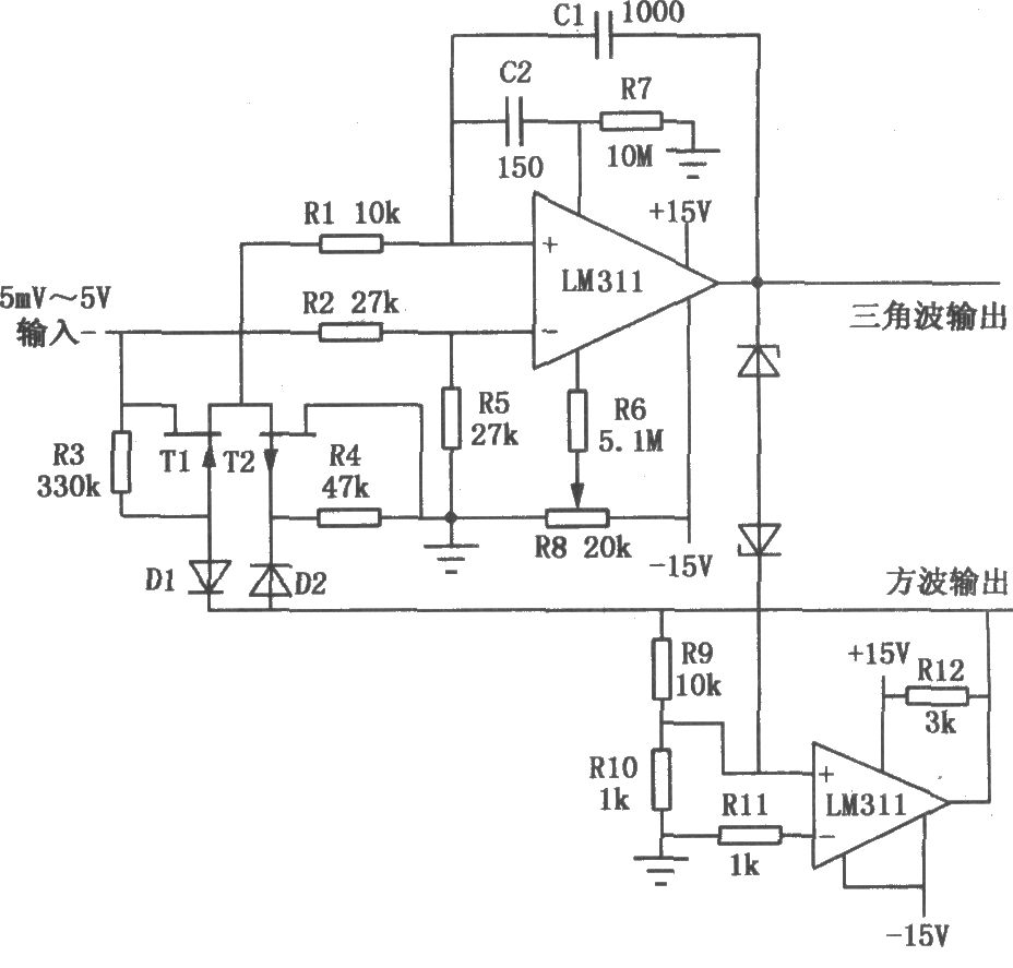 LM111/211/311的典型应用电路