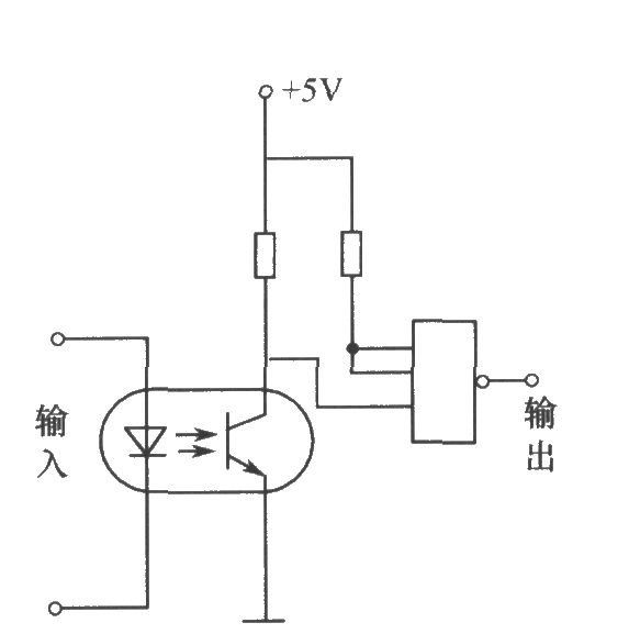 光電耦合器組成的施密特電路