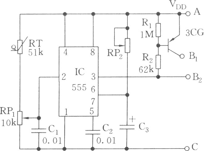 溫度控制的可控硅過零開關電路