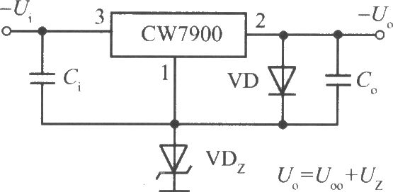 CW7900構成的高輸出電壓集成穩壓電源電路之二