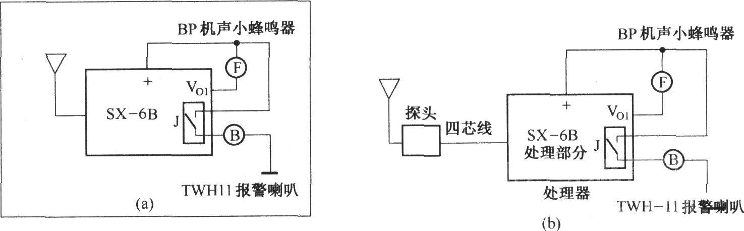 SX-6型人體感應(yīng)開關(guān)應(yīng)用電路