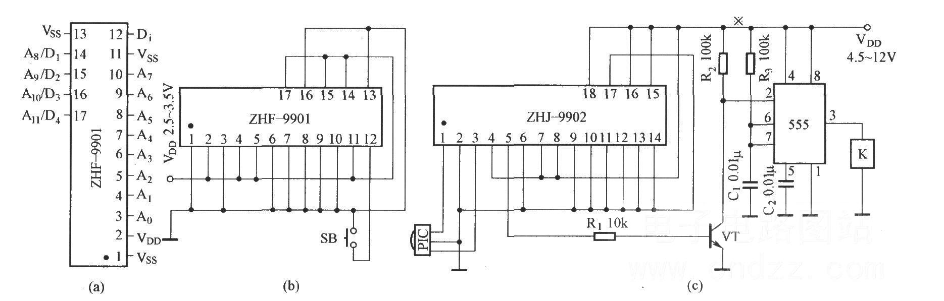 由ZHF-9901和ZHJ-9902組成的電路