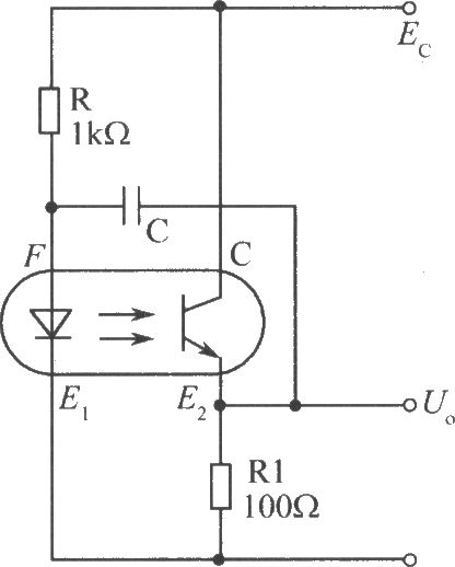 光電耦合器組成的最簡(jiǎn)單的多諧振蕩器