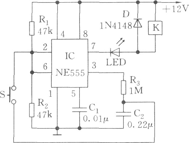 單鍵雙穩(wěn)開關(guān)電路