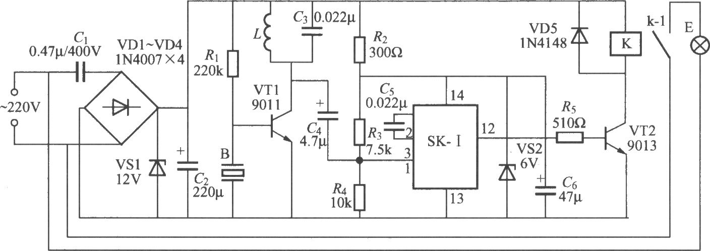 亞超聲遙控?zé)糸_(kāi)關(guān)電路(1)