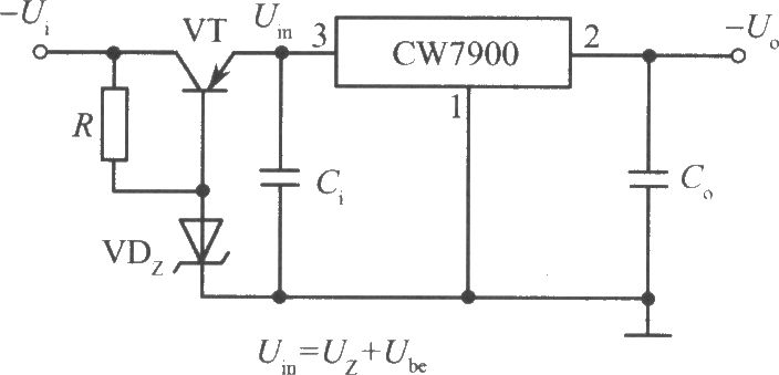 CW7900構(gòu)成的高輸入電壓集成穩(wěn)壓電源電路之二