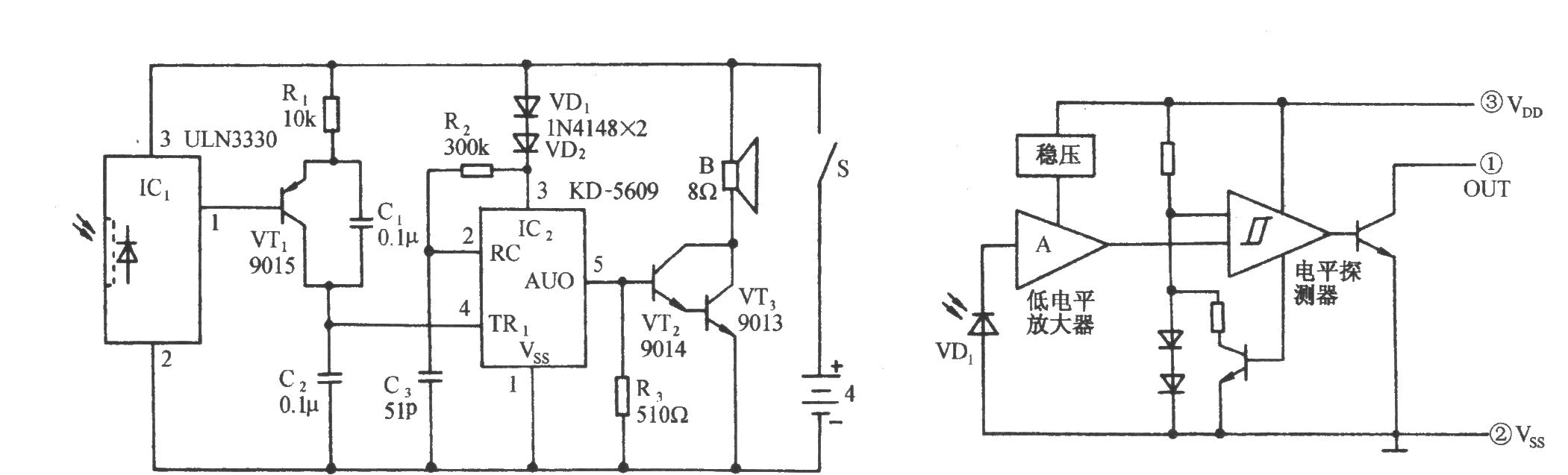 光照不足雞鳴告戒電路