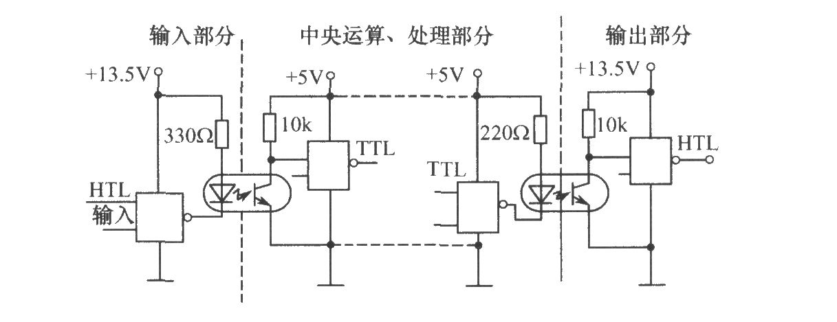 利用光电耦合器的计算机接口电平匹配