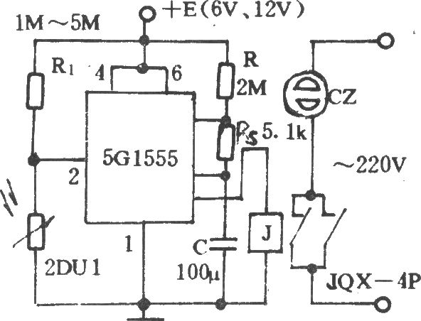 電風(fēng)扇光控電路