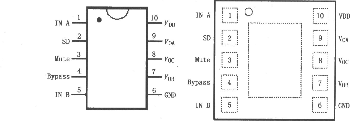 LM4911 OCL输出耳机放大器