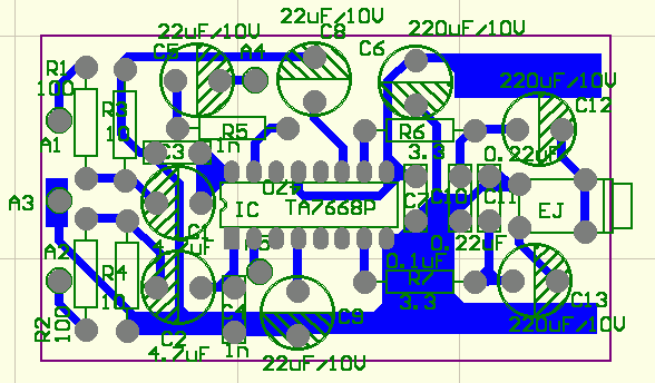 TA7668全景聲音放大器電路