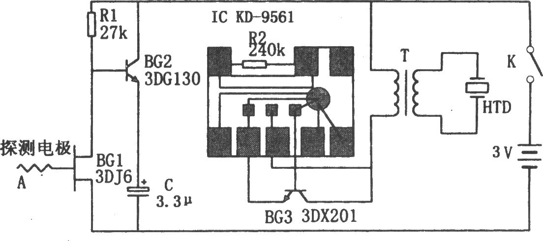 感應(yīng)高壓報警器(KD9561)